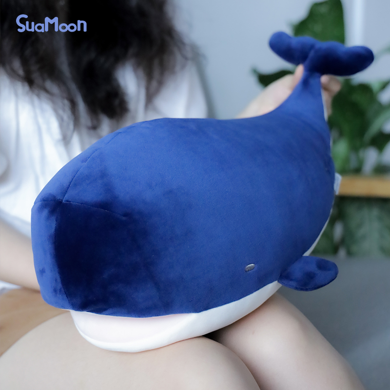 SuaMoon鲸鱼抱枕公仔玩偶女生睡觉抱布娃娃毛绒玩具抱睡安抚布偶