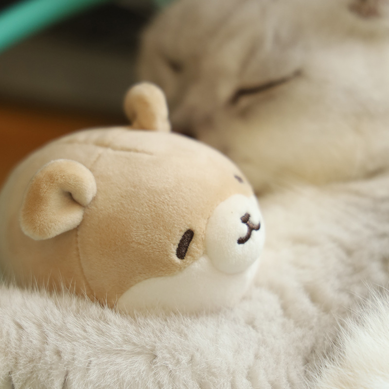 原创可爱猫咪玩偶抱枕女生床上睡觉抱布娃娃柴犬毛绒玩具公仔礼物